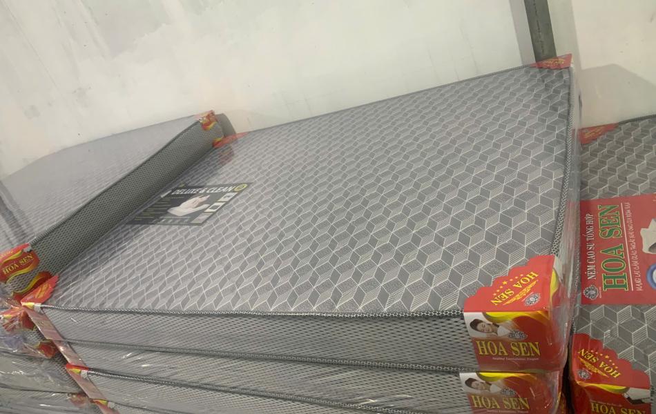 (Tặng Bộ Qu&agrave; 7 M&oacute;n) Nệm Cao Su Tổng Hợp Hoa Sen - Foam Nano Cao Cấp - N&acirc;ng Đỡ Vượt Trội - Bảo H&agrave;nh 10 Năm 